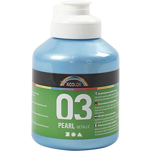 A-Color Acrylfarbe, hellblau, 03 - Metallic, 500ml