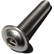 EPicsoa 140 Stück M3x8mm Linsenkopfschrauben Set - Edelstahl Flanschschrauben Mit Inbusschlüssel