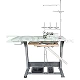  ZOJE de la Industria - Máquina de Coser overlock - 1 Aguja/3 Hilos - Completo (con Mesa y Estructura)