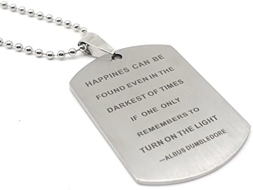 Blerameng Albus Dumbledore Quote Inspirational Pendants Necklace Jewelry for Friends
