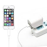 E Lv 2 Port Auto Detect Technology Usb Wall Travel Charger Adapter For Ipad / Iphone 6/6S, Iphone 6S Plus, 5S/5C/5/4S/4; Ipad Air Mini, Samsung, Htc (All Models), Motorola, Google Nexus 4, 5, 7, 10 And More Phone -Whitr/Grey RS.349 (73.00% Off) - Amazon