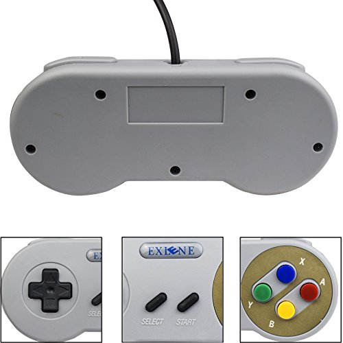 Exlene   3 Pack Retro USB SNES Super Nintendo Juego Controlador Gamepad Joystick para Windows PC   MAC