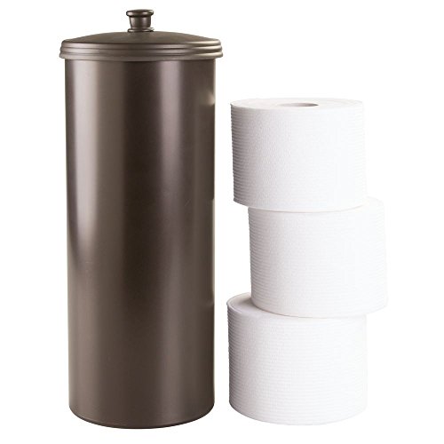 InterDesign 93390EU Kent Reservebehälter für Toilettenpapier, bronzefarben - 3