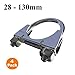 Produktbild 4 x Universal U Bolzen Klemmen / Heavy Duty Auspuff / TV Sky Antenne Rohr Schellen [ 75mm ]