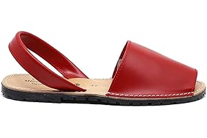 MaxMady Zapatos Menorquina Piel Cuero hecho en España Sandalia