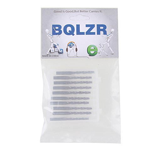BQLZR 3.175×2.5x22mm Acryl ABS Hartmetall Zwei Flöte Spiral Bit 10pcs - 6