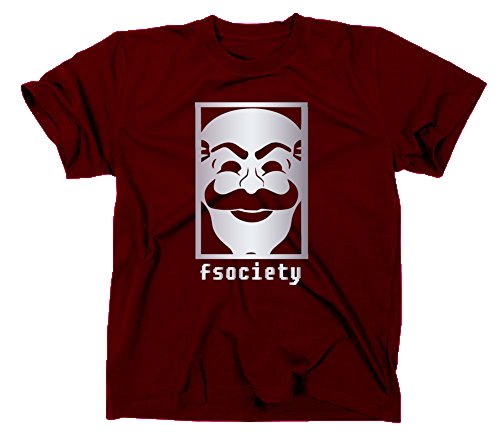 Fsociety T Shirt, Evil Corp Corporation, Hacker, anonymous, S, maroon en ligne