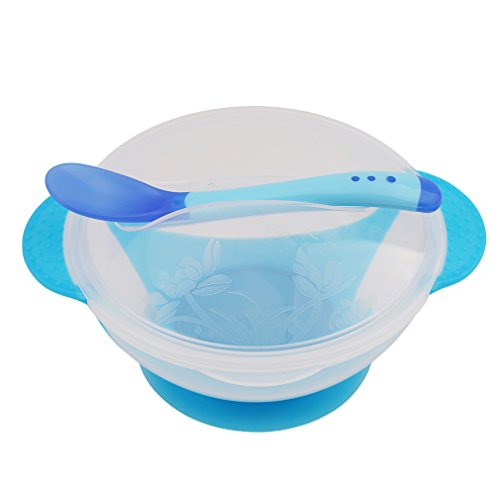 Lalang Baby Suction Slipresistant Bowls Set with Temperature Sensing