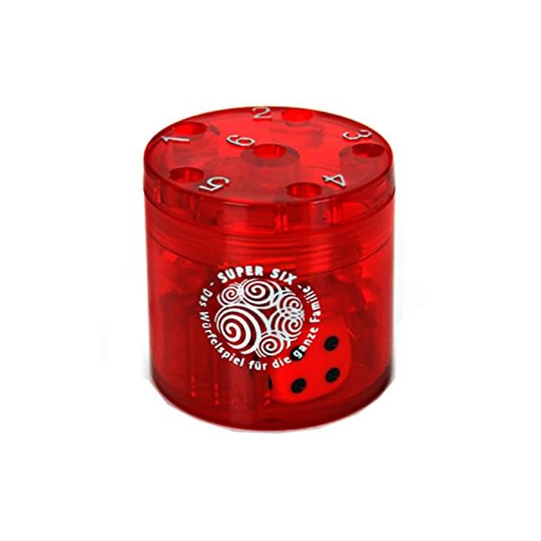 BestSaller Super Six – Jeu De Dés Voyage, 36 Bâtons Et 2 Dés, Boîte ABS Translucide, Règles Multilingues – Dès 3 Ans, 2 à 6 Joueurs