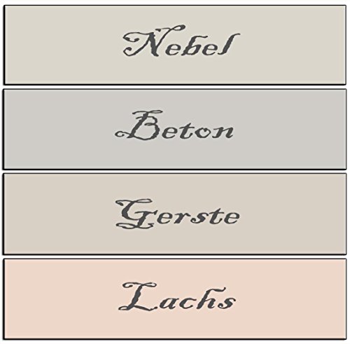 Kreidefarbe Classic für Shabby Chic, Vintage und Landhaus Stil 1,5kg und 7,5kg 24 Farbtonen (1,5 kg (1Liter), Schneeweiß) - 3