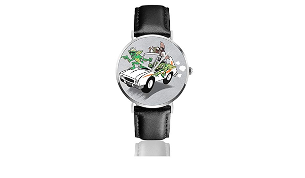 Unisex Business Casual Gremlins Gizmo Gebunden An Der Spitze Eines Autos Uhren Quarz Leder Uhr Mit Schwarzem Lederband Fur Manner Frauen Junge Kollektion Geschenk Amazon De Uhren