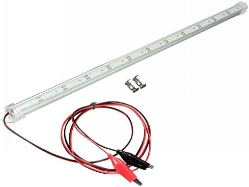 MFPower 12V 30cm Cool White Car Clear LED 5630 SMD Interior Strip Light Lamp Universal for Car Camper Van Bus Caravan Boat Cabin