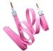 Produktbild High Value Pink 3,5 mm AUX Stereo Stecker auf Stecker AUX Wohnung Kein Tangle Noodle Kabelkabel für Apple Ipad iPad4 Air Ipad mini iPhone 6.6 +, 5/5 s, 5C Ipod Samsung S5, S4, S3, Alle Genreations Mp3 Mp4 Spieler Sony Creative Samsung, HTC, Motorla, Alle Laptop PC und ard 3.5mm Klinkenstecker
