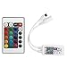 Produktbild RGB Led Kontroller EPBOWPT DC5-28V Smart IOS Android WIFI Controller für LED-Lichtleiste 3 Kanäle RGB mit 24-Tasten-IR-Fernbedienung, Wifi/App gesteuert Fernbedienung Steuerung Controller Arbeiten