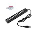 Produktbild Hub 12 Ports USB 2.0 - Noir - Compatible Notebook/Netbook
