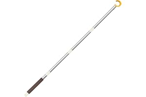 KUNXING Perche d'ouverture pour fenêtre de Toit 110 cm - Robuste en Acier Inoxydable avec Crochet Universel, Compatible Roto et Stores occultants, Facile à Installer et résistante à la Corrosion
