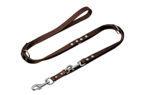 Karlie 06091 Rondocorrea de Piel Multiposición para Entrenamiento, Marrón, 18 mm x 200 cm, M