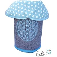 Handmade Federmäppchen Stiftetasche Schminktasche Blume des Lebens, handmade Stickerei