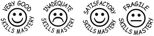 Set of 4 stamps for Teacher Comments Wood