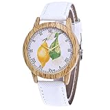 IG Invictus Damen Mode Casual Lederstrap Analog Quarz Runde Uhr T395 N Quarzuhr Weißer Quarz Uhr