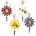 Produktbild Uoging Home Storage Hooks Ladybird mit Daisy Flowers Harz kreative Wandhaken Kleiderbügel Kleiderbügel Bad Handtuchhaken, 4er Set