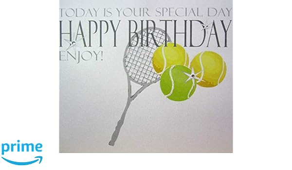 Fait A La Main Neon Carte Danniversaire White Cotton Cards N31 Tennis Aujourdhui Est Votre Jour Special Joyeux Anniversaire Profiter Papeterie Fournitures De Bureau Inzaboton Com