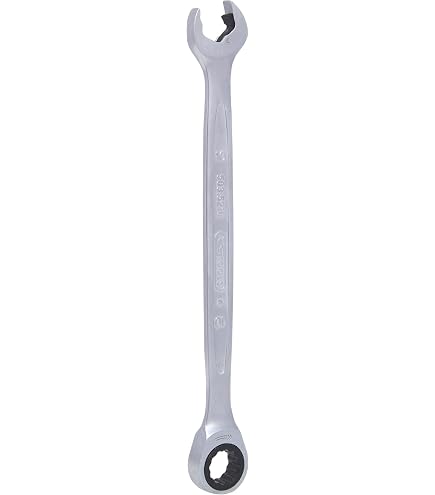 Llave De Trinquete 10 Mm Llavero - Cabeza Flexible, Metal Resistente, Ideal Para No Perderla