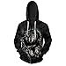 Produktbild Comeon Unisex Zip Hoodie Kapuzenpullover Langarmshirt 3D Print Wolf Jacke Sweatshirts mit Tasche S-3XL (Wolf, XXL)