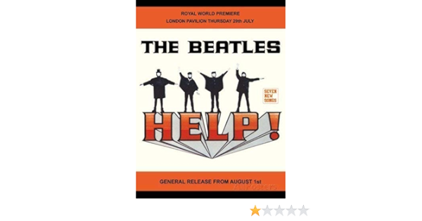 The Beatles Help Movie Poster John Paul George And Ringo Early Beatles Standing Doing Sign Spelling Help Sos Nautical Album Fab Four Liverpool Beetles Song Help I Need Somebody Anybody Large Metal Steel