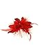 Zac's Alter Ego® Fur & Feathers Fascinator/ Flower on Comb (Red)