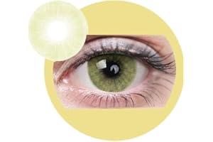 LALIA Ivory: Farbige Jahres Kontaktlinsen ohne Stärke mit Aufbewahrungsbox braun blau grün grau türkis weich als 2er Pack (2 Stück) angenehm zu tragen, perfekt für helle und dunkle Augen