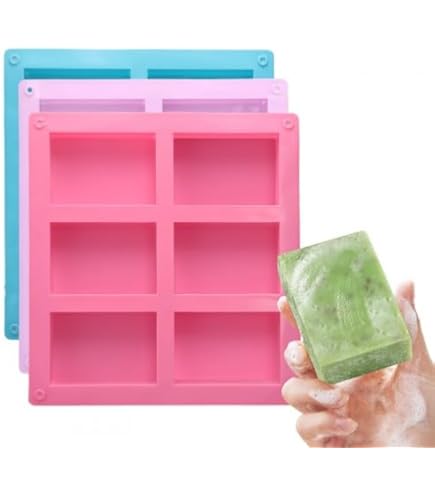 Stampi Per Saponette In Silicone - Set 7 Pezzi, Riutilizzabili, Per Sapone Fatto In Casa E Dolci - Foto 10