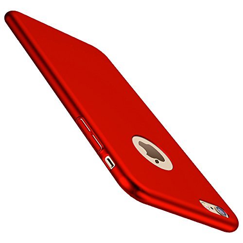 Anccer Funda iPhone 6?Funda iPhone 6s [Serie Colorida] [Ultra Slim] [Ligera] Anti-rasguños Estuche para Carcasa iPhone 6 / 6s (Rojo liso)