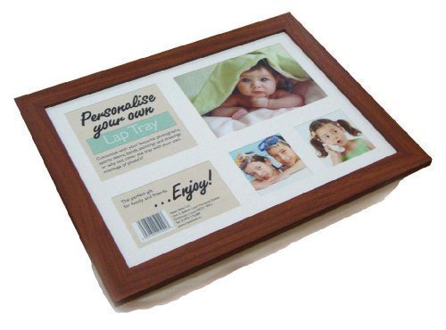 Neat Ideas - Vassoio con cuscino, Lap Tray, personalizzabile con fotografie o immagini