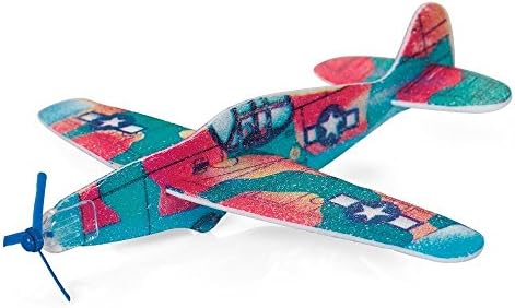 GiftLocalUK Party Bag Fillers - Poly Glider (Polystyrene Glider) - Party Bag Gifts Toys (Pack Of 12)