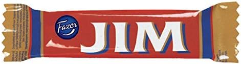 10 Mini Bars x 14g of Fazer Jim - Original - Finnish - Dark Chocolate & Fruity Whipped Filling