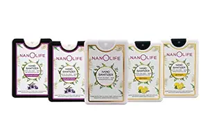 NanOlife Pocket Hand Sanitizer Assorted - 18ml (5's Pack)