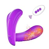 Masseur Vibrant Femme avec 15m Télécommande Sans Fil, Vibrateur con 10 modes de Vibration, Chauffage, IPX7 Imperméable, Rechargeable