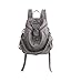 Produktbild MYLL Rucksack PU Casual Daypack Wasserdicht Diebstahl Rucksack Passt Frauen Damen Mädchen College Gym Arbeit Sport,LightGray