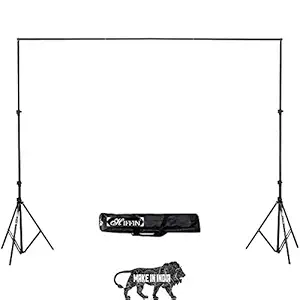 HIFFIN Portable Background Backdrop Support Stand Kit 9ft Tall Adjustable Photo Backdrop Stand (Background Stand Kit, Background Stand Kit)