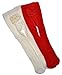 2 pairs of Red & Cream Cotton Baby Tights Size 6-12 Months