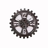 FPigSHS wanduhren Industrie Weinlese Zahnräder rund Wanduhren Armbanduhren Wanduhr anduhr groß wanduhr küche wanduhren für wohnzimmer (größe : 45 cm)