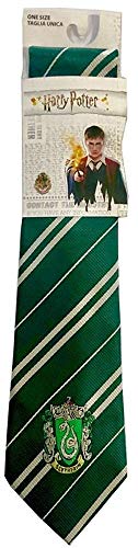 Sabor Cravatta Adulto Casa Serpeverde con Stemma Originale 140cm Harry Potter Slytherin