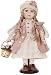 Produktbild Clayre & Eef 6PP0015 Deko Dekoration Puppe mit Körbchen rosa ca. 33 cm