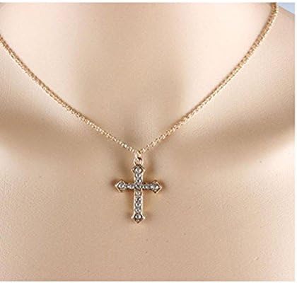 Waroomvan Unisex Hip Hop Men Stainless Steel Cross Pendant Necklace Jewelry Boy&amp;Men Gift