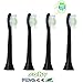 Produktbild 4 stk (1 x 4) Sohv® Generisches Ersatz Aufsteckbürsten(hx-6064), kompatibel mit Philips Sonicare DiamondClean Black Ersatz (Schwarz). Voll Kompatibel zu den folgenden elektrischen Zahnbürstenmodellen von Philips: DiamondClean, FlexCare, FlexCare Platinum, FlexCare(+), HealthyWhite, Sonicare 2 Series,Sonicare 3 Series,EasyClean and PowerUp