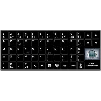 Autocollants Clavier AZERTY Pour Ordinateurs Portables 10-17" - PVC, Lettres Hébreu/anglais | Restauration Lettres Usées, Personnalisation