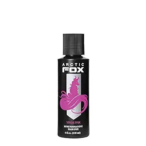 Arctic Fox Semi Permanent Hair Color Dye 4 Ounce (Virgin Pink)