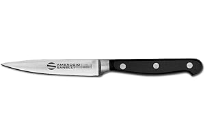 SANELLI AMBROGIO Ambrogio Sanelli, Maitre Spelucchino 11 cm, Coltello da Cucina con Lama in Acciaio Inox all'Azoto e Manico Ergonomico, Coltelli da Cucina Professionali, Made in Italy