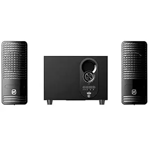 Matata MTM21311 True 12 Watt 2.1 Channel Multimedia Speaker with Built in Amplifier, Multi Connectivity - Wireless Bluetooth/AUX/USB, Remote Control (Black)